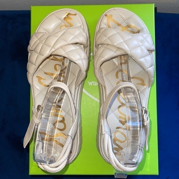 Sam Edelman Gravil Sand Leather Platform Sandals Sz. 8 - Picture 8 of 15